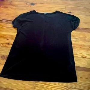 Black velvet lose dress